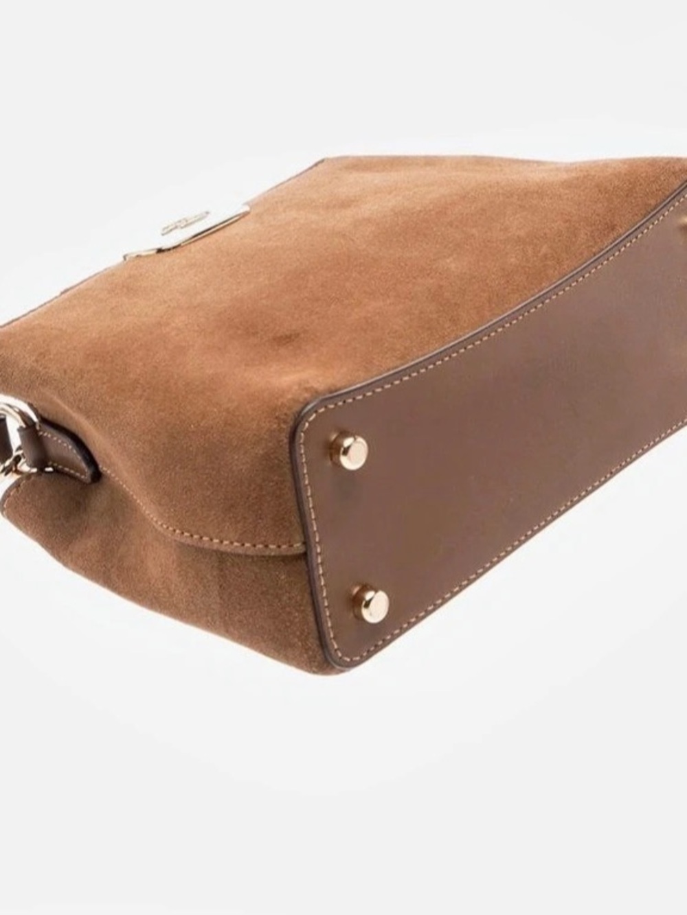 Coach Suede Top Handle Handbag in Brown - Picture 4 of 4